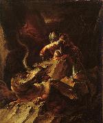 Salvator Rosa Jason Charming the Dragon Norge oil painting reproduction